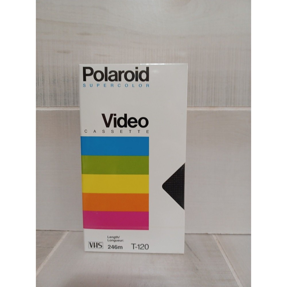 Blank Polaroid Supercolor Video Cassette VHS Tapes T-120 NEW SEALED
